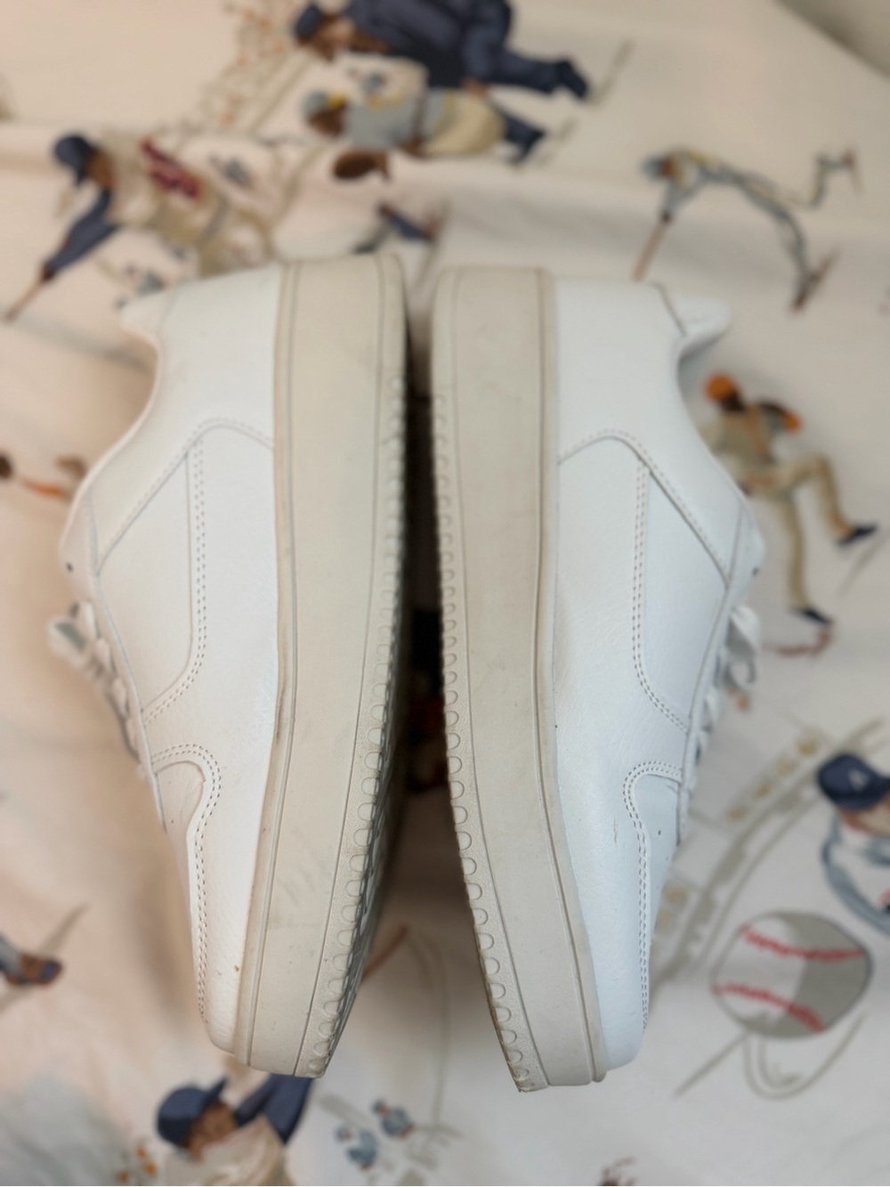No Boundaries White Women's Platform Sneakers